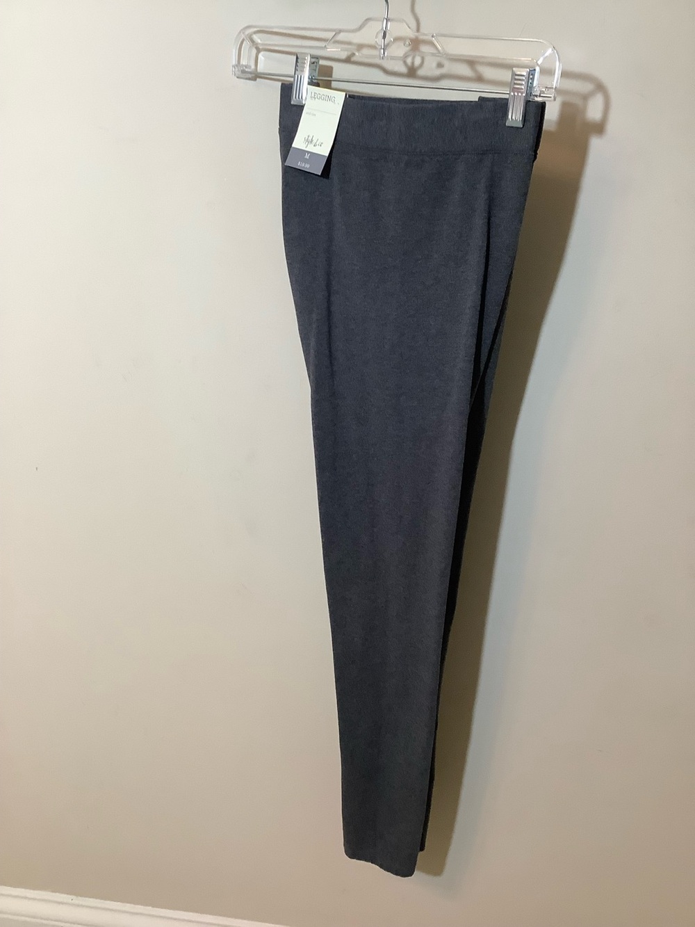 Ladies Charcoal Gray Knit Pants Style & Co